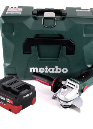 Metabo W 18 LTX 125 Quick 18 V Meuleuse d'angle sans fil 125 mm (602174840) + 1x Batterie 10,0 Ah + Coffret MetaLoc - sans chargeur