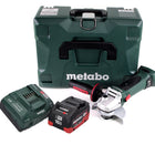 Metabo W 18 LTX 125 Quick amoladora angular a batería 18 V 125 mm (602174840) + 1 batería de 10,0 Ah + cargador + MetaLoc