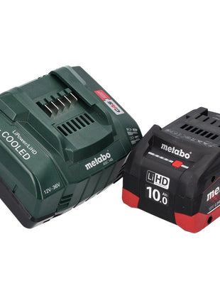 Metabo W 18 LTX 125 Quick amoladora angular a batería 18 V 125 mm (602174840) + 1 batería de 10,0 Ah + cargador + MetaLoc