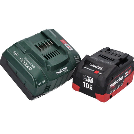Metabo W 18 LTX 125 Quick Meuleuse d'angle sans fil 18 V 125 mm (602174840) + 1x Batterie 10,0 Ah + Chargeur + Coffret MetaLoc
