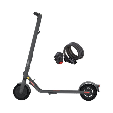 Ninebot by Segway Kick Scooter E25D E-Scooter Scooter eléctrico 300 W 20 km/h + candado de combinación KickScooter