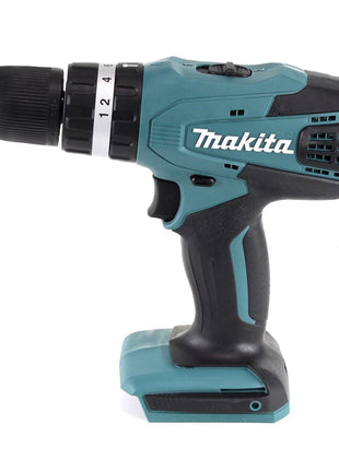 Makita HP 457 DWX4 Perceuse à percussion sans fil 42 Nm Série G 18 V + 1x Batterie 1,5 Ah + Chargeur + Coffret de mèches, 70pcs. + Coffret