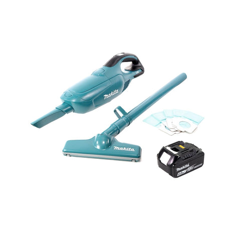 Aspirador inalámbrico Makita DCL 182 G1 18 V + 1x batería 6,0 Ah - sin cargador