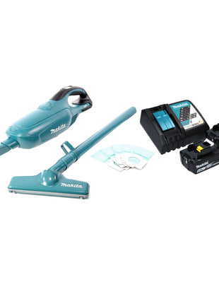 Aspirador inalámbrico Makita DCL 182 RG 18 V + 2x baterías 6,0 Ah + cargador