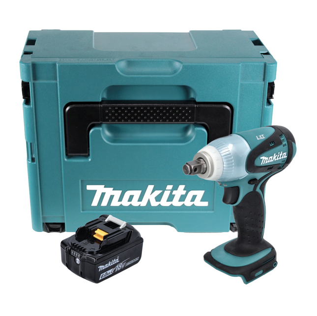 Llave de impacto sin cable Makita DTW 251 G1J 18 V 230 Nm 1/2" + 1x batería recargable 6,0 Ah + Makpac - sin cargador
