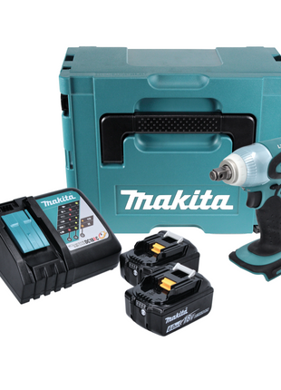 Makita DTW 251 RGJ akumulatorowy klucz udarowy 18 V 230 Nm 1/2" + 2x akumulator 6,0 Ah + ładowarka + Makpac