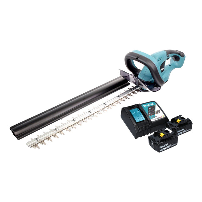 Makita DUH 523 RG cordless hedge trimmer 18 V 52 cm + 2x rechargeable battery 6.0 Ah + charger
