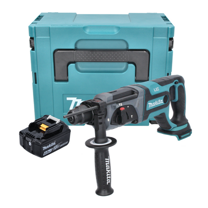 Makita DHR 241 G1J cordless hammer drill 18 V 2.0 J SDS plus + 1x rechargeable battery 6.0 Ah + Makpac - without charger