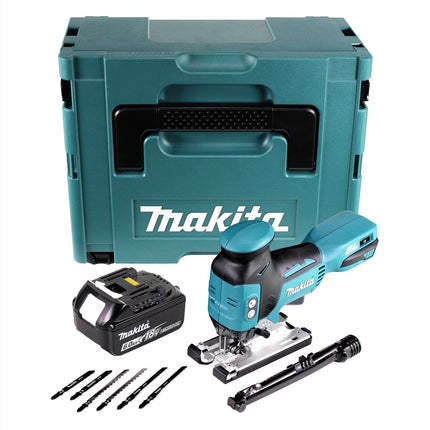 Sierra de calar pendular Makita DJV 181 18 V + 1x batería 6,0 Ah + maletín Makpac - sin cargador
