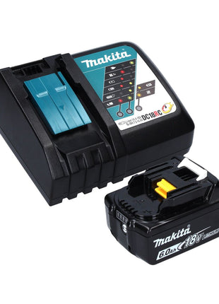 Makita DJV 181 RG1J Scie sauteuse pendulaire sans fil 18 V Brushless + 1x Batterie 6.0 Ah + Chargeur + Coffret Makpac