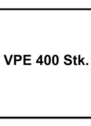 SPAX Vis pour façade 4,5 x 50mm - Acier inoxydable A2- Filetage de fixation - Tête fraisée bombée - T-STAR Plus Torx T20 - CUT -  Acier inoxydable A2 - 400 pcs. (2x 25470004505022)