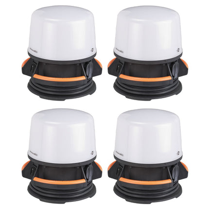 Brennenstuhl professionalLINE Set 4x ORUM foco de trabajo LED 360° foco de construcción 4090 lúmenes (4x 9171400400) 50 vatios IP54 BGI 608