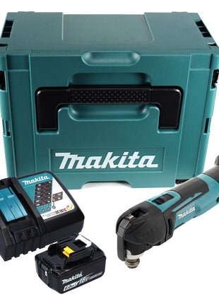 Makita GTM51RG1J Découpeur-ponceur multifonctions sans fil 18V + 1x Batterie 6,0Ah + Chargeur + Coffret Makpac