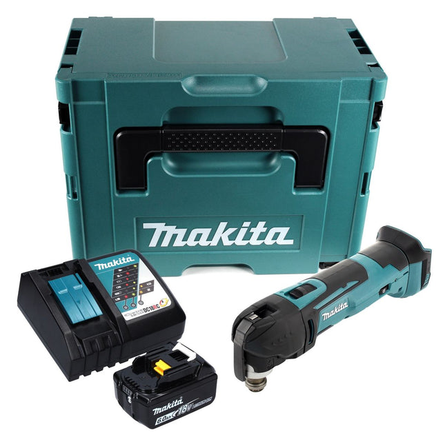 Makita DTM 51 RG1J Cordless oscillating saw 18 V + 1x battery 6.0 Ah + charger + Makpac