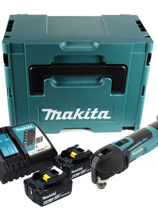 Makita DTM 51 RGJ Akku Oszillierer 18 V + 2x Akku 6,0 Ah + Ladegerät + Makpac