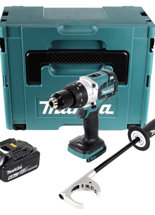 Makita DDF 481 G1J taladro atornillador inalámbrico 18 V 115 Nm sin escobillas + 1x batería 6,0 Ah + Makpac - sin cargador