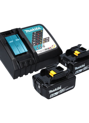 Makita DDF 481 RGJ taladro atornillador inalámbrico 18 V 115 Nm sin escobillas + 2x baterías 6,0 Ah + cargador + Makpac