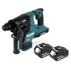 Makita DHR 280 G Trapano a percussione a batteria 36 V ( 2x 18 V ) 2,8 J SDS-plus Brushless + 2x batteria ricaricabile 6,0 Ah - senza caricabatterie
