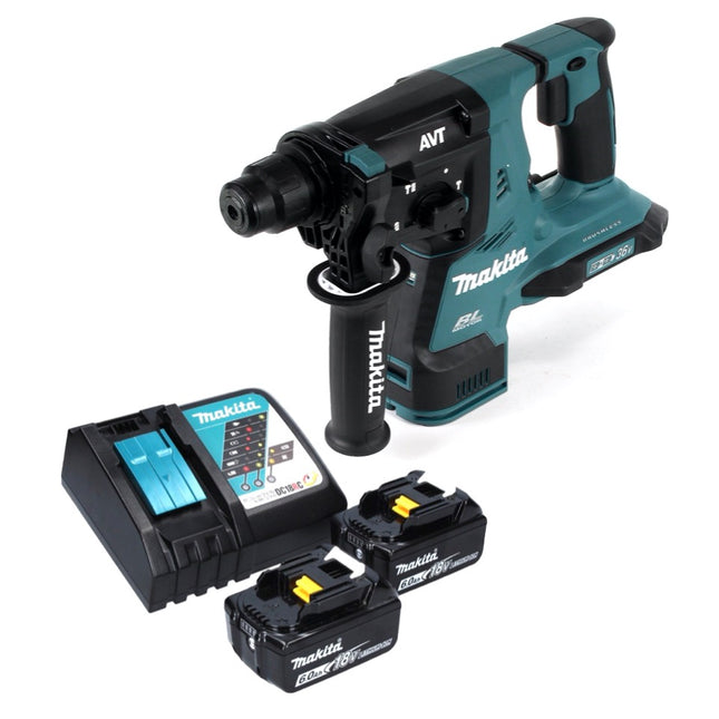 Makita DHR 280 RG Marteau perforateur sans fil 36 V ( 2x 18 V ) 2,8 J SDS-plus Brushless + 2x batterie 6,0 Ah + chargeur