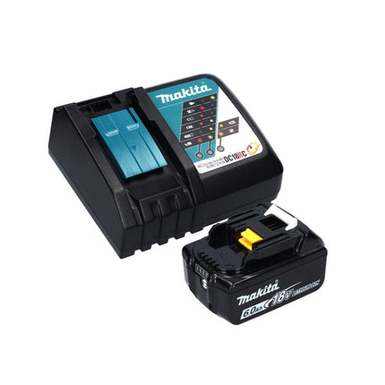 Clavadora con cabezal de batería Makita DBN 600 RG1J 18 V + 1x batería 6,0 Ah + cargador + Makpac