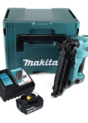 Clavadora con cabezal de batería Makita DBN 600 RG1J 18 V + 1x batería 6,0 Ah + cargador + Makpac