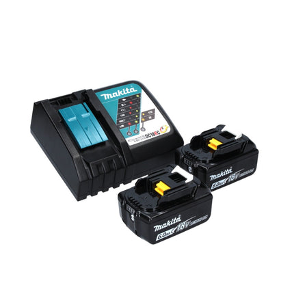 Clavadora con cabezal de batería Makita DBN 600 RGJ 18 V + 2x baterías 6,0 Ah + cargador + Makpac