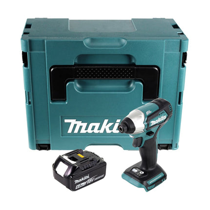 Makita DTD 155 G1J cordless impact wrench 18 V 140 Nm 1/4" brushless + 1x rechargeable battery 6.0 Ah + Makpac - without charger