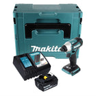 Makita DTD 155 RG1J 18 V 140 Nm 1/4'' Avvitatore a impulsi senza spazzole + 1x batteria 6,0 Ah + caricabatterie + Makpac