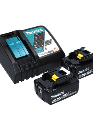 Makita DTD 155 RGJ Atornillador de impacto inalámbrico 18 V 140 Nm 1/4" sin escobillas + 2x batería 6,0 Ah + cargador + Makpac