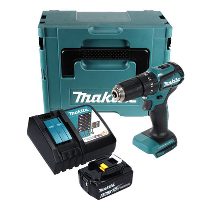 Taladro percutor inalámbrico Makita DHP 483 RG1J 18 V 40 Nm + 1x batería 6,0 Ah + cargador + maletín Makpac