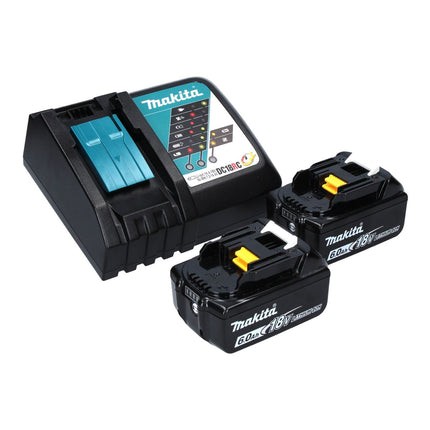 Makita DGA 458 Z Amoladora angular a batería 18V / 115 mm - Sin batería, sin cargador, sin maletín incluidos