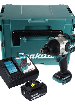 Makita DTW 800 RG1J Atornillador de impacto inalámbrico 18 V 7/16" 800 Nm sin escobillas + 1x batería 6,0 Ah + cargador + Makpac