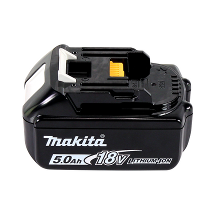 Makita DGA 452 T1J cordless angle grinder 18 V 115 mm + 1x rechargeable battery 5.0 Ah + Makpac - without charger
