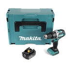 Makita DHP 484 T1J cordless impact drill 18 V 54 Nm brushless + 1x rechargeable battery 5.0 Ah + Makpac - without charger