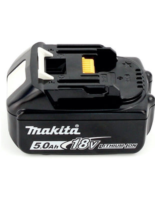 Makita DHP 453 T1J W Taladro percutor inalámbrico blanco 18 V 42 Nm + 1x batería 5,0 Ah + Makpac - sin cargador