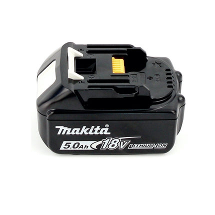 Makita DHP 453 T1J W Taladro percutor inalámbrico blanco 18 V 42 Nm + 1x batería 5,0 Ah + Makpac - sin cargador