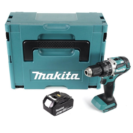 Makita DHP 484 M1J cordless impact drill 18 V 54 Nm brushless + 1x rechargeable battery 4.0 Ah + Makpac - without charger