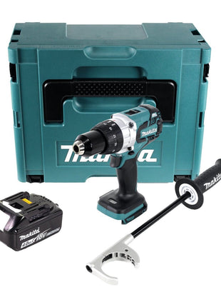 Makita DDF 481 M1J Perceuse-visseuse sans fil 18 V, 115 Nm, Brushless + 1x Batterie 4,0 Ah + Coffret Makbox - sans chargeur