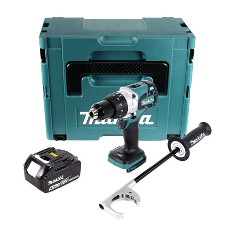 Makita DDF 481 M1J Perceuse-visseuse sans fil 18 V, 115 Nm, Brushless + 1x Batterie 4,0 Ah + Coffret Makbox - sans chargeur