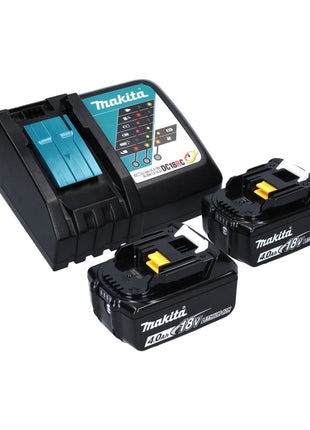 Makita DCL 180 RM B aspirador de batería 18 V negro + 2x baterías 4,0 Ah + cargador