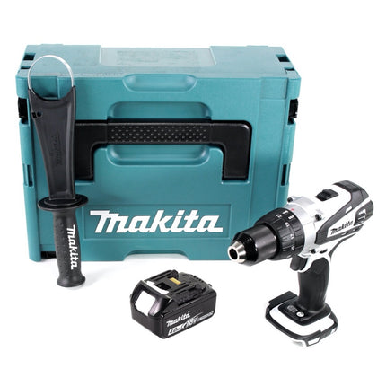 Makita DDF 458 M1JW taladro atornillador inalámbrico 18 V 91 Nm + 1x batería 4,0 Ah + Makpac - sin cargador