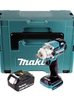 Makita DTW 285 M1J Llave de impacto a batería 18 V 280 Nm 1/2" sin escobillas + 1x batería 4,0 Ah + Makpac - sin cargador