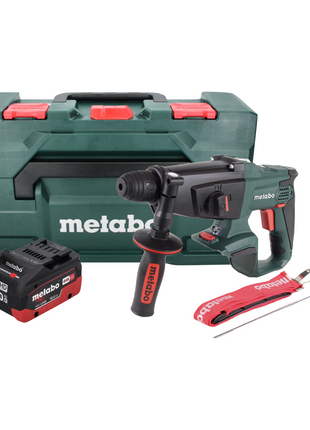 Metabo KHA 18 LTX Perforateur sans fil 18 V 2,2 J SDS Plus + 1x Batterie 10,0 Ah + Coffret metaBOX - sans chargeur