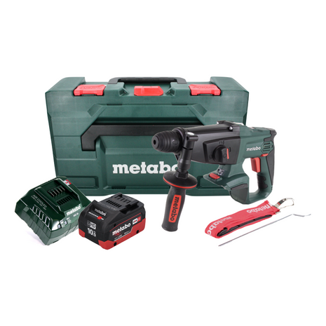 Metabo KHA 18 LTX Perforateur sans fil 18 V 2,2 J SDS Plus + 1x Batterie 10,0 Ah + Chargeur + Coffret metaBOX