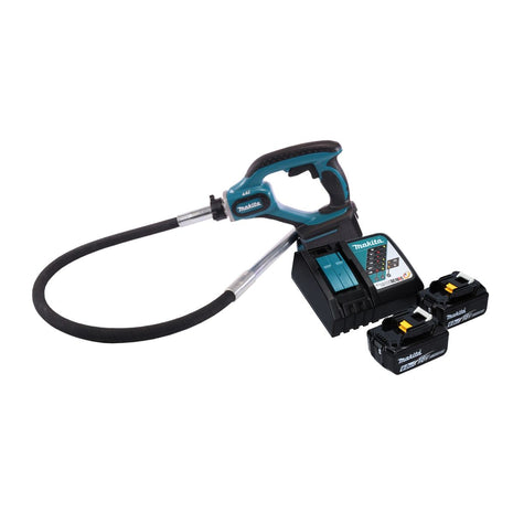 Makita DVR 450 RG akumulatorowa zagęszczarka do betonu 18 V 1,2 m + 2x akumulator 6,0 Ah + ładowarka