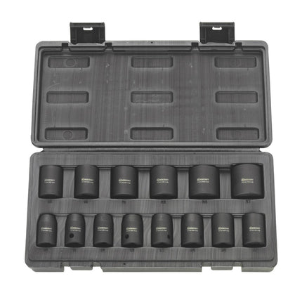 Rodcraft RC2268 llave de impacto 900 Nm 1/2" + juego de vasos RS4114 14 piezas. Acero al cromo molibdeno