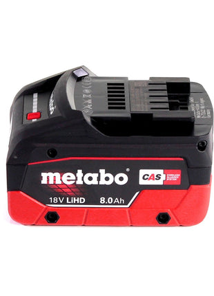 Metabo W 18 LTX 125 Amoladora angular a batería Quick 18 V 125 mm + 1x batería 8,0 Ah + MetaLoc - sin cargador