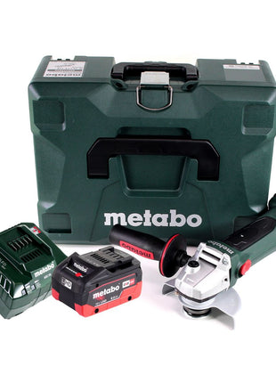 Metabo W 18 LTX 125 Amoladora angular a batería Quick 18 V 125 mm + 1x batería 8,0 Ah + cargador + MetaLoc