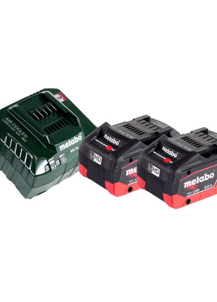 Metabo W 18 LTX 125 Amoladora angular a batería Quick 18 V 125 mm + 2 baterías 8,0 Ah + cargador + MetaLoc