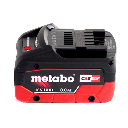 Metabo KHA 18 LTX martillo combinado a batería 18 V 2,2 J SDS Plus + 1x batería 8,0 Ah + metaBOX - sin cargador